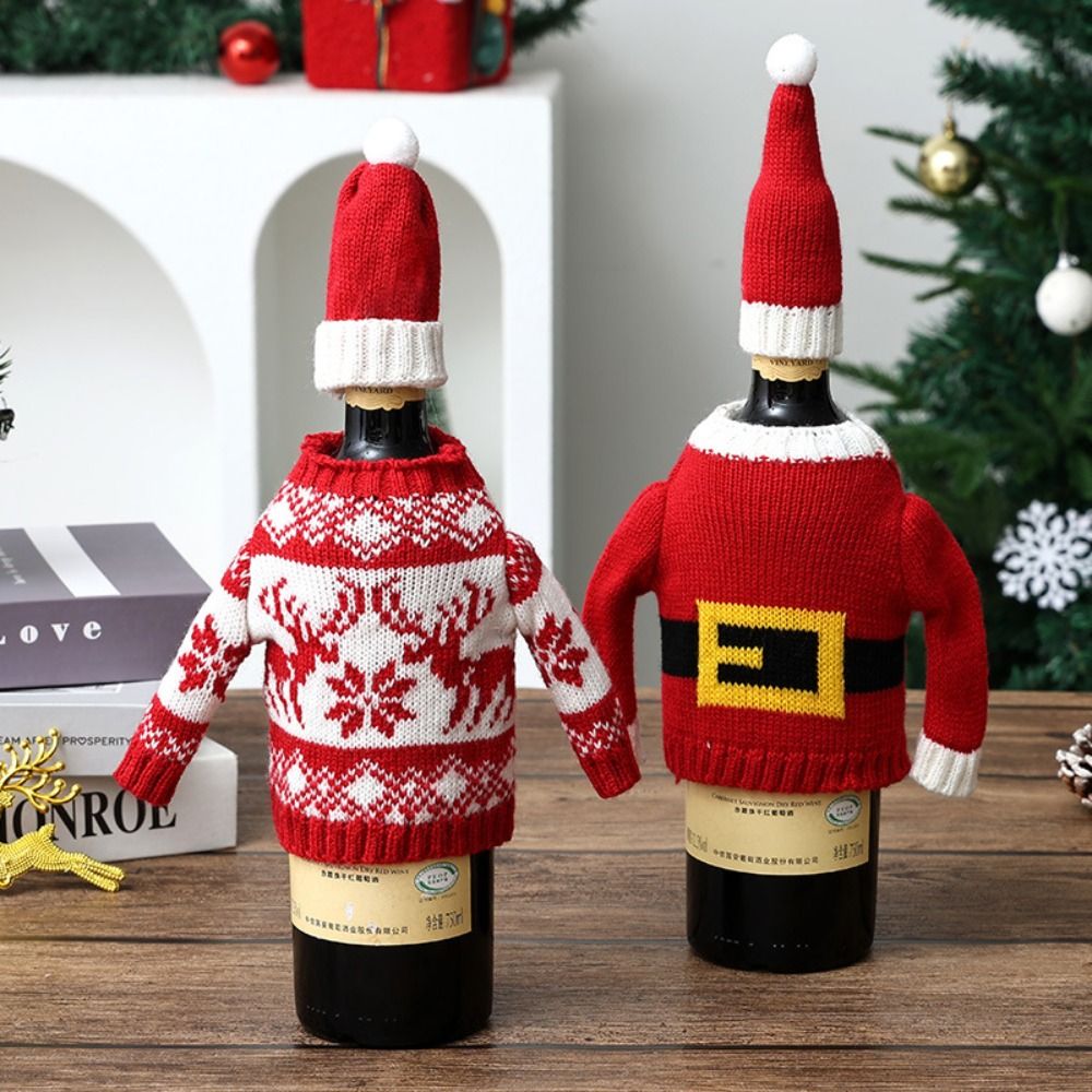 Wine Beer Hat - Copribottiglia di vino a tema renna,