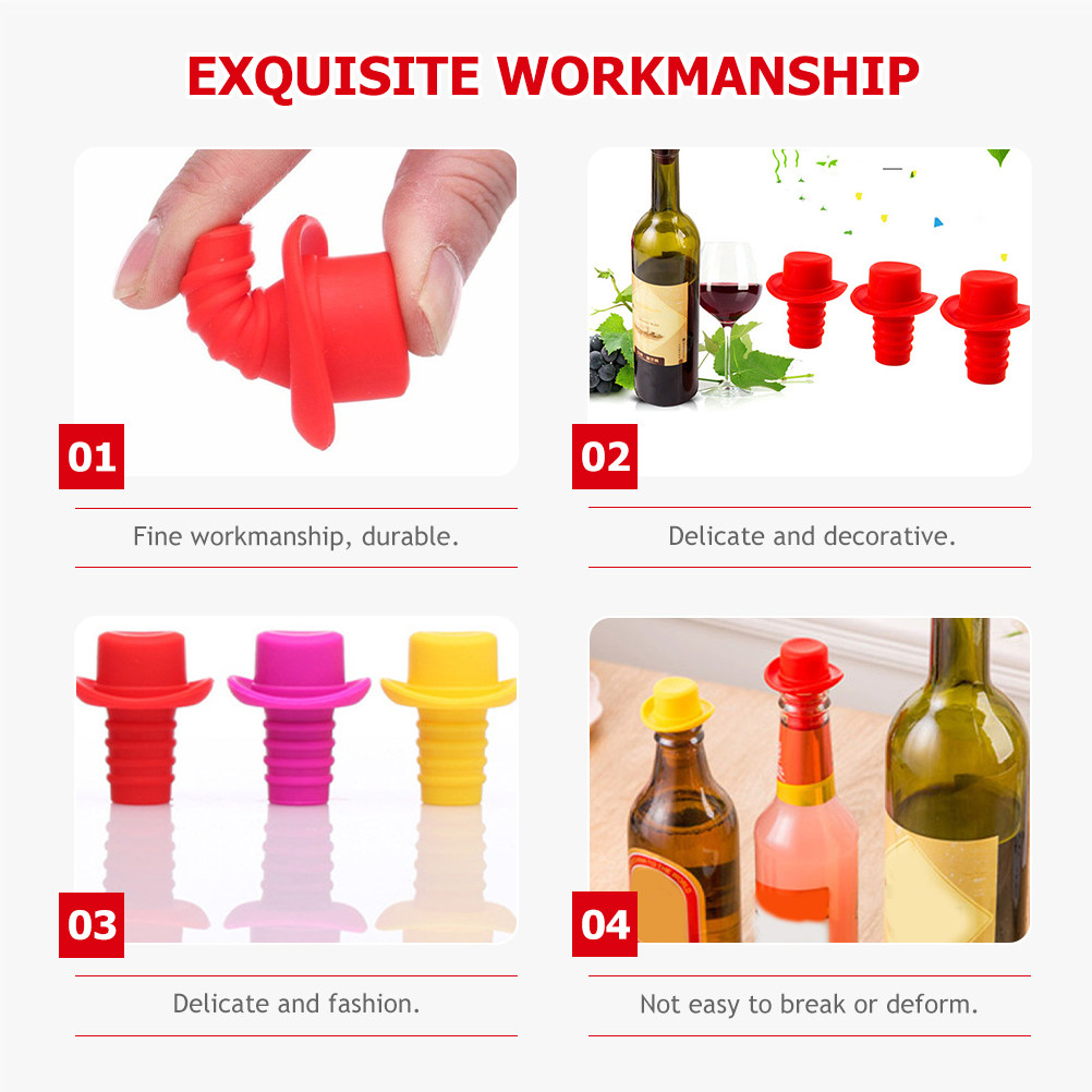 4 tappi in silicone per bottig - Wine Beer Hat recensione e prezzo